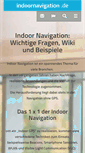 Mobile Screenshot of indoornavigation.de